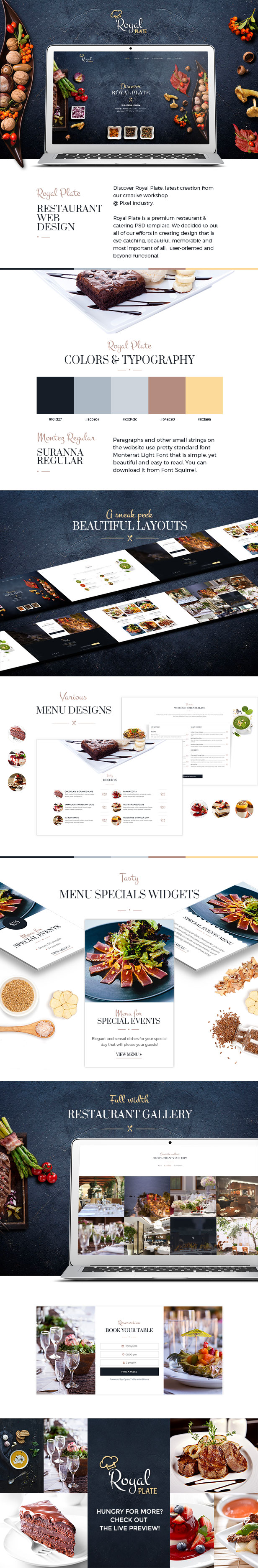 Royal Plate Restaurant & Catering PSD Template