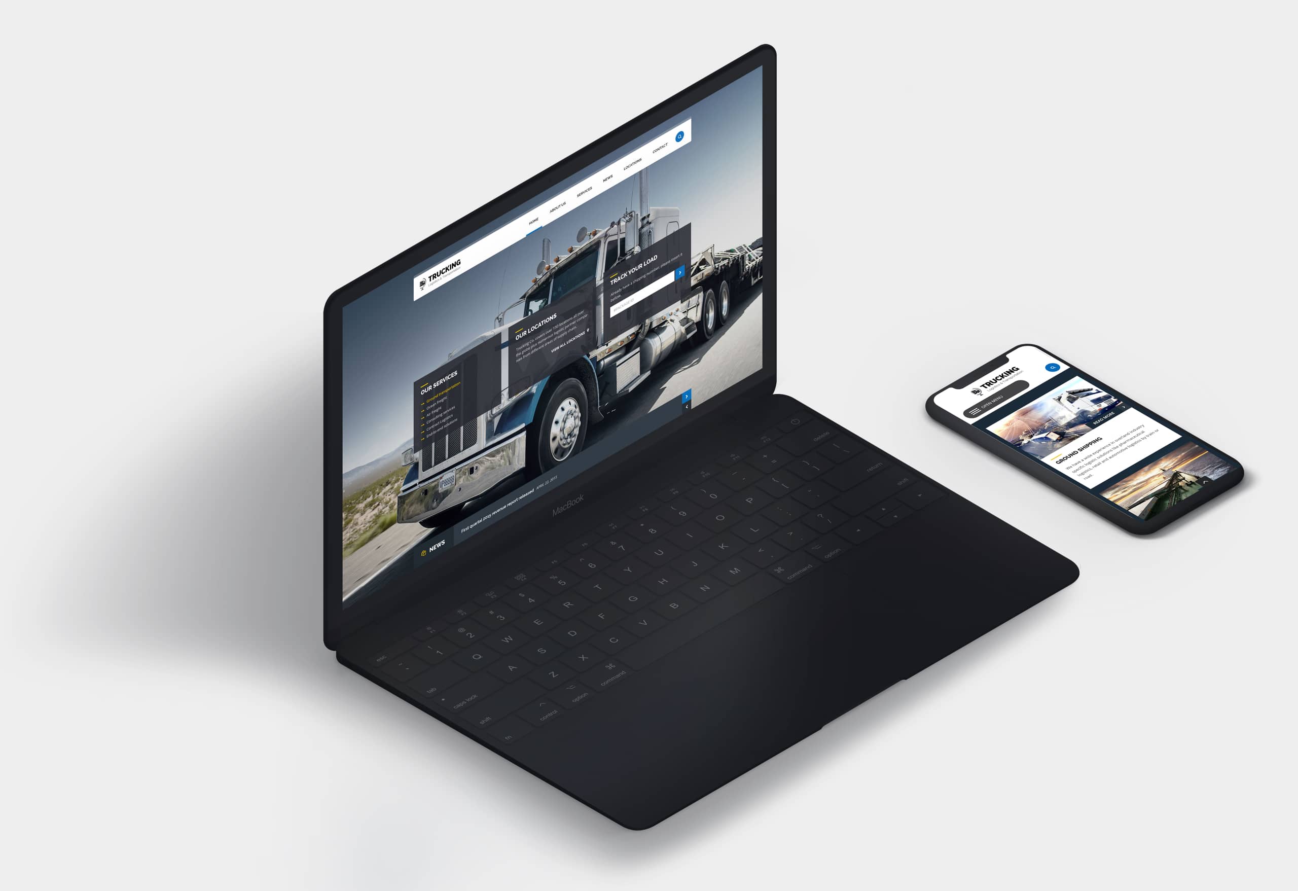 Trucking theme preview